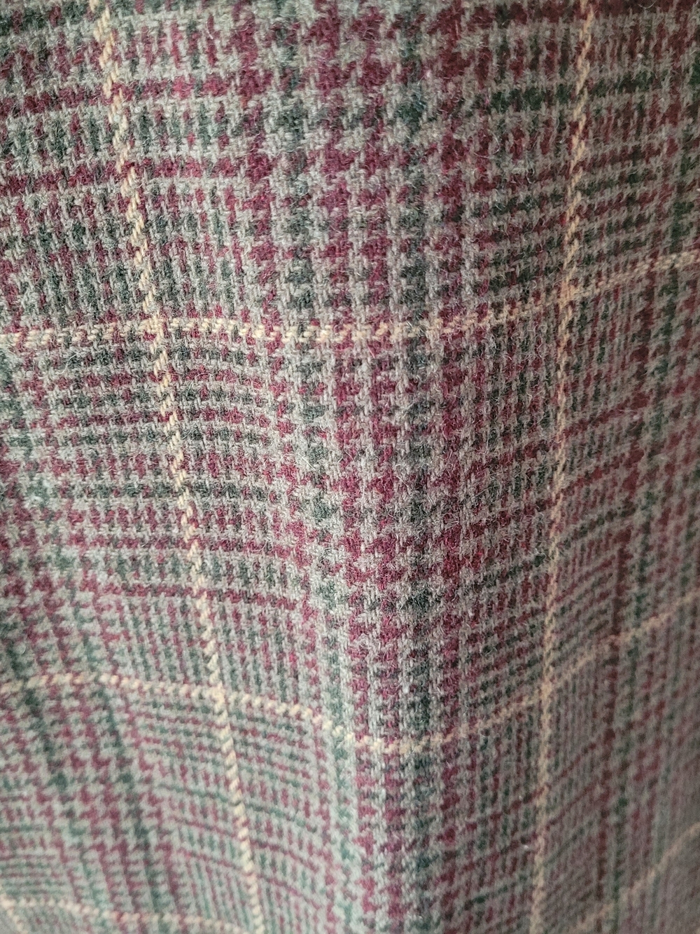 Vintage Sag Harbor Wool Plaid Brown Wool Blend Blazer - Picture 6 of 11